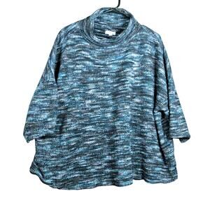 Silence + Noise Womens Sweater Multicolored Mock Long Sleeve Soft Medium